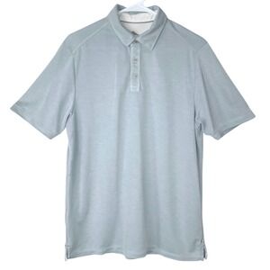 Tommy Bahama Light Blue Polo Shirt Medium 3-Button Collared Short Sleeve Marlin